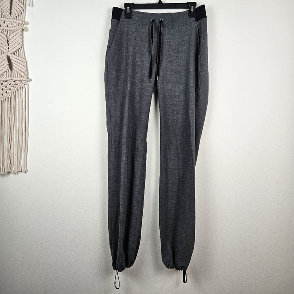 Athleta Wool Blend Gray Drawsting Jogger Size 8 Tall - Picture 1 of 7